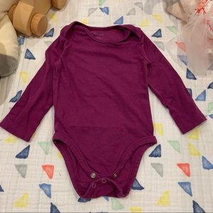 Hanes purple onesie, 12-18m